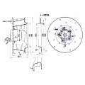 320mm diámetro X 140mm AC centrífugo ventilador